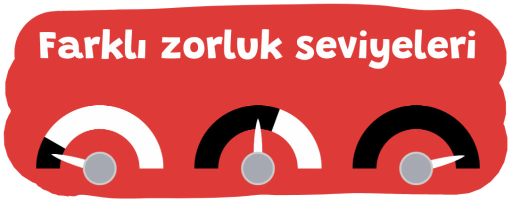 Farklı zorluk seviyeleri